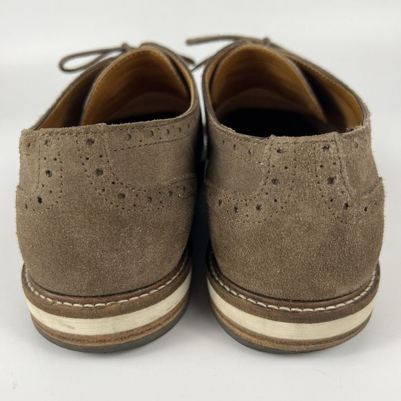 Massimo Dutti Tan‎ Suede Leather Oxford Brogue Shoes Men’s 8.5 EU 42 main image 12